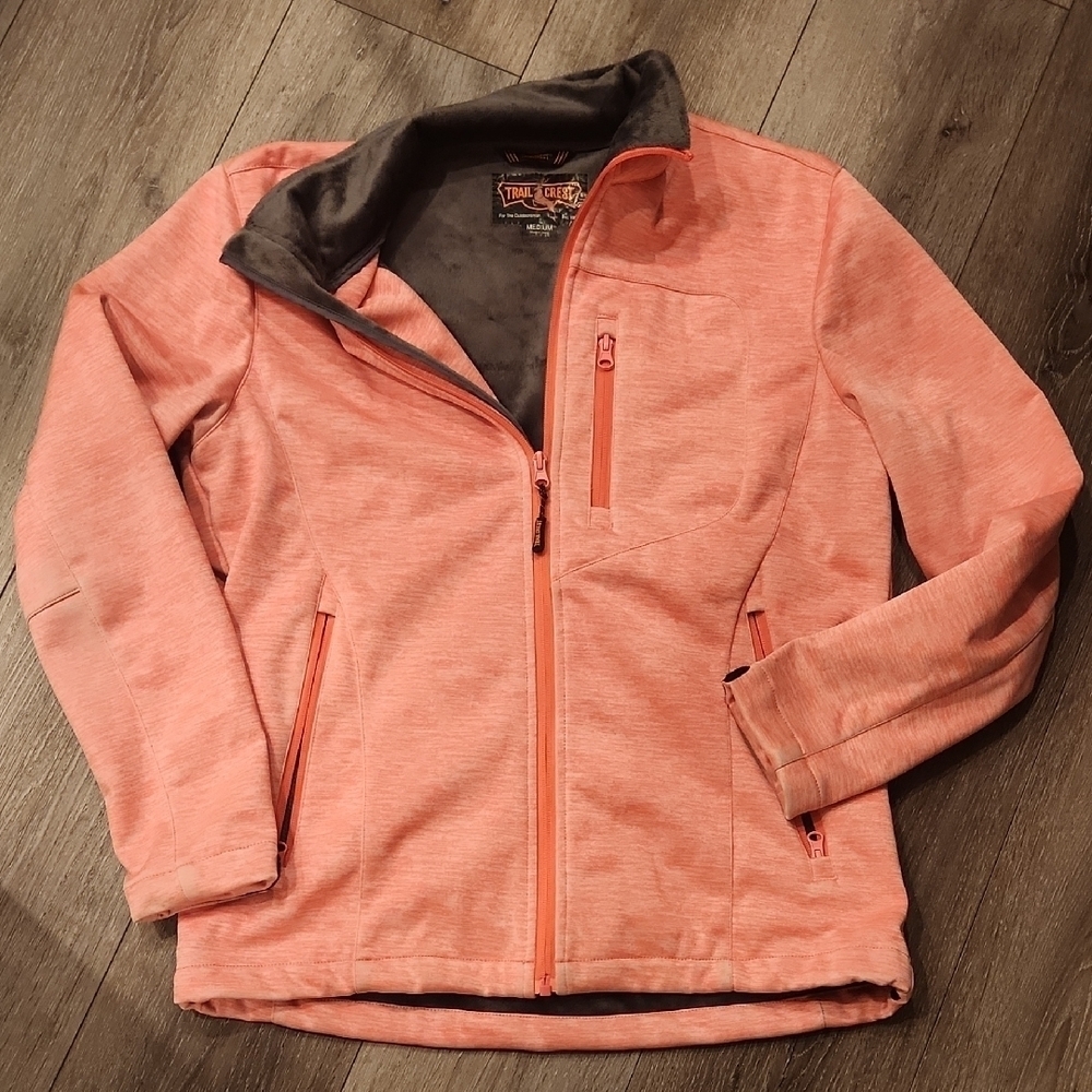 Trail Crest  Pink Zip Up Light  Jacket